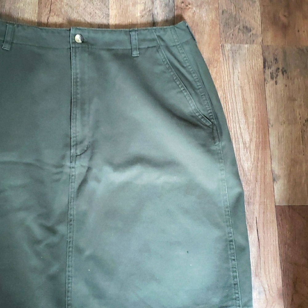👗WOOLRICH GREEN CARGO STYLE SKIRT👗 - Picture 3 of 7